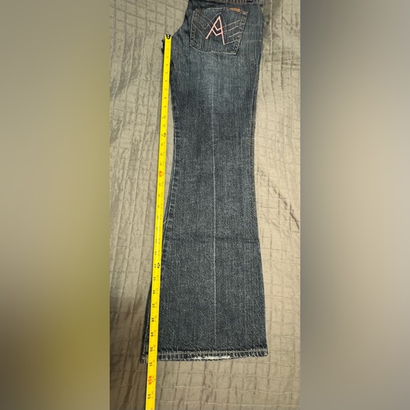 Seven 7 For All Mankind Jeans Women's Sz 28 Dojo Pink A Flare Distressed Y2K - Picture 5 of 11
